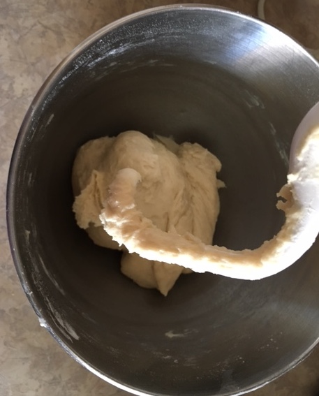 A kitchen aid makes bread-making easy