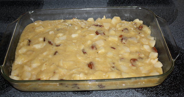 batter ready for the oven