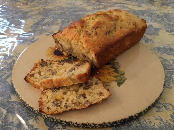 Spread a little cream cheese on your pineapple bread for a special treat.
