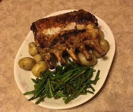 What's for dinner? Pork rib roast is easy to prepare.
