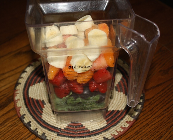 I can't wait to blend the layers of fruit to a good breakfast smoothie.