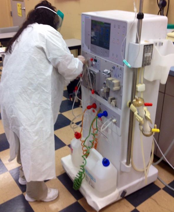 dialysis- Hemodialysis can help you have a longer more active life. The technician needs special training.