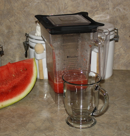watermelon juice - unstrained