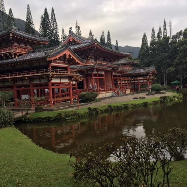 The Japanese Byodo-in Temple is so peaceful with many animals roaming about.
