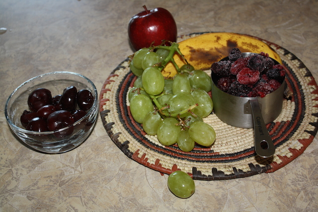 Cheery cherry smoothie is more than cherries. It is full of nutritious fruit and seeds.