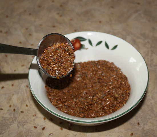 A bowl of healthy flax seeds is a healthily addition to any diet.