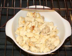 keeping chicken warm in the oven