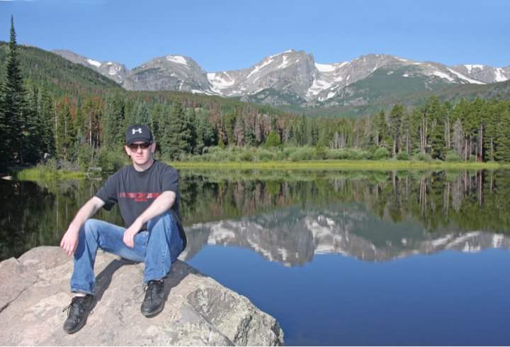 My grandson Jeremy visiting South Dakota