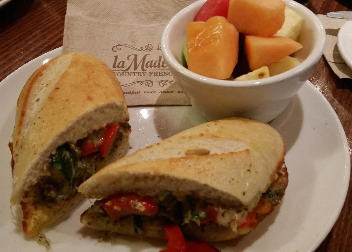 A healthy lunch from La Madeleine's