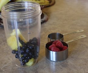add raspberries to container