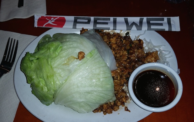 Some crispy pieces of lettuce to wrap your food.
