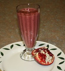 Pain relief smoothie with the goodness of pomegranite