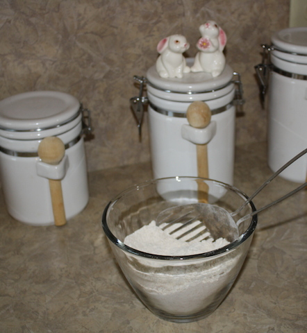 A wire spatula is good for sifting dry ingredients