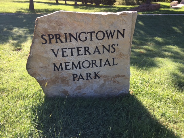 Springtown veterinary memorial is a good place to catch pokemon.